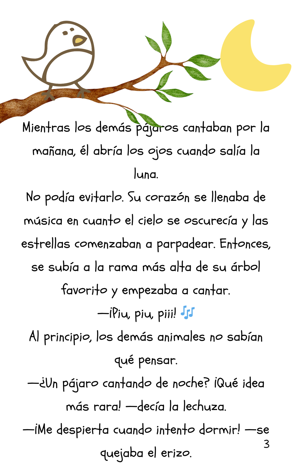 El Pajarito que cantaba con la Luna