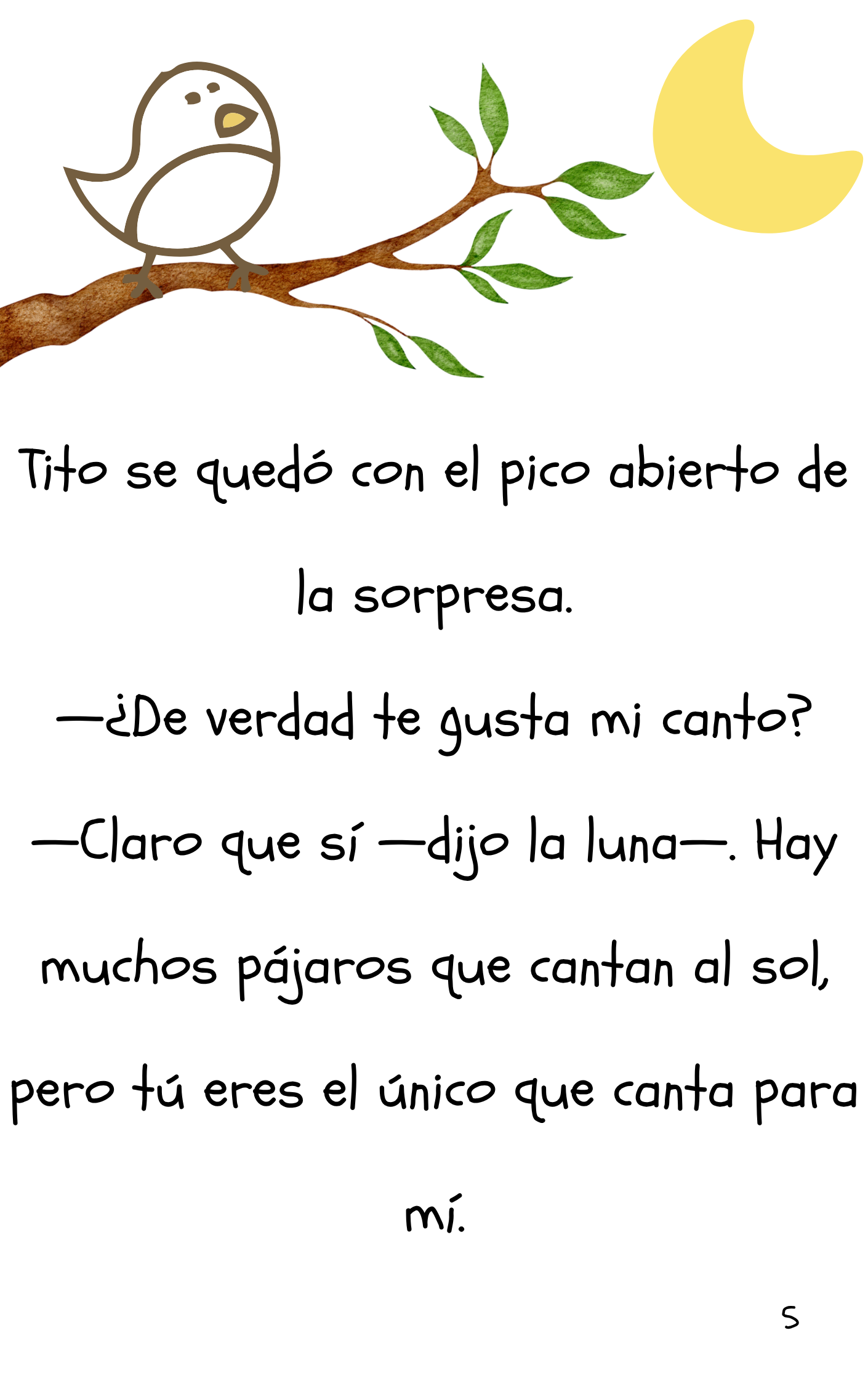 El Pajarito que cantaba con la Luna