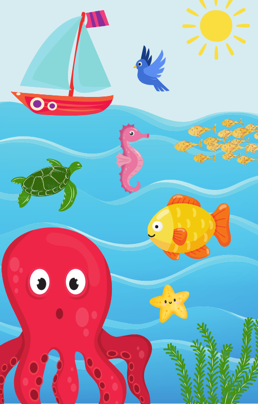 At the bottom of the sea